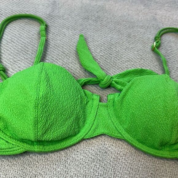 VIX Firenze Gwen Nissi Swim Bikini Top Size Large G NWT Green - Picture 10 of 11